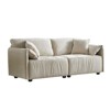 NicBex Couches for Living Room 3 Fold Sofa Velvet linen fabric Convertible Futon Couch Sleeper Sofabed Pull Out Couch Bed - 4 of 4