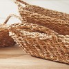 Plum & Post Seagrass Trays With Handles, Set Of 3 - 4 of 4