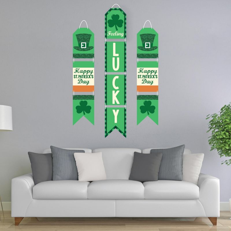 Big Dot of Happiness St. Patrick's Day - Hanging Vertical Paper Door Banners - Saint Paddy's Day Party Wall Decoration Kit - Indoor Door Decor, 2 of 8