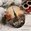 Mysterious Salem Watercolor Fall Art Ornament, Massachusetts Souvenir and Gift| OrnamentallyYou - 4 of 4