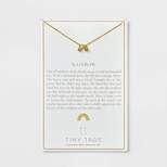 Tiny Tags 14K Gold Plated Rainbow Chain Necklace - Gold