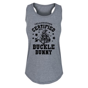 Women's - Yellowstone - Certified Buckle Bunny Graphic Racerback Tank - 1 of 4