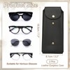 Unique Bargains PU Leather Portable Nail Buckle Soft Eyeglass Cases 2 Pcs - 2 of 4