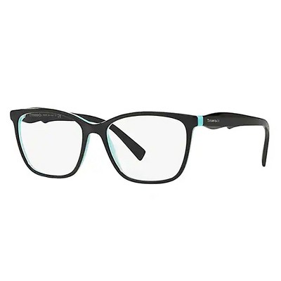 Tiffany & Co. TF 2175 8055 Womens Square Eyeglasses Black on Tiffany Blue 54mm