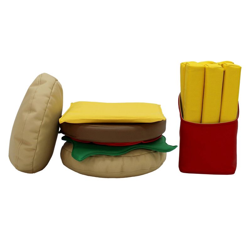 Factory Direct Partners 13pc SoftScape Kids&#39; Stack-a-Burger and Fries Play Set, 2 of 6