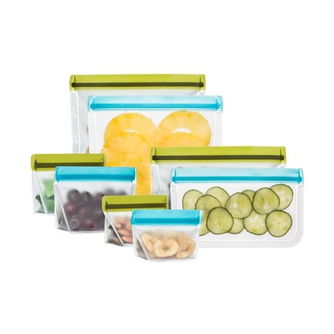 (re)zip Reusable Leak-proof Food Storage Bag Kit - Mini and Snack Stand-Up, Flat Snack & Lunch - 8ct - image 1 of 4