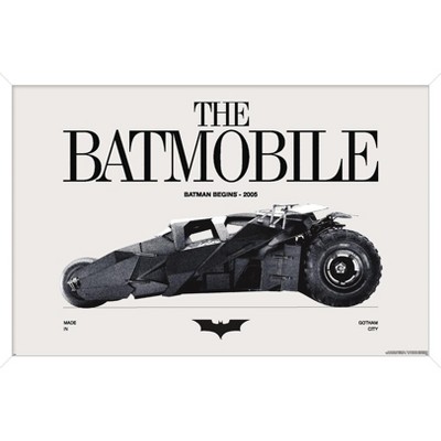 Trends International DC Comics Batman: 85th Anniversary - The Batmobile 2005 Framed Wall Poster Prints
