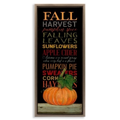 Stupell Industries Fall Harvest Autumn Seasonal, 15" x 31"