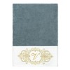 Linum Home Textiles 100% Turkish Cotton MONICA Gold Thread 3PC Embellished Towel Set - 2 of 4