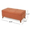 Traditional Tufted Ottoman Bench with Lift-Top Hidden Storage for Living Room Seating and Organization -3irtyhousy - 4 of 4