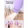 YEVYO Electric Hair Remover for Women, Dual-Head Hair Removal Device, IPX6 Waterproof Rechargeable - Purple - 3 of 4