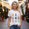 Simply Sage Market Women's Colorful Christmas Tree Chart Short Sleeve Graphic Tee - 2 of 4