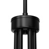 DORESshop 34 in. 6-Light Black Contemporary Chandelier with Fabric Shades and E12 Sockets (No Bulbs Included) - 4 of 4