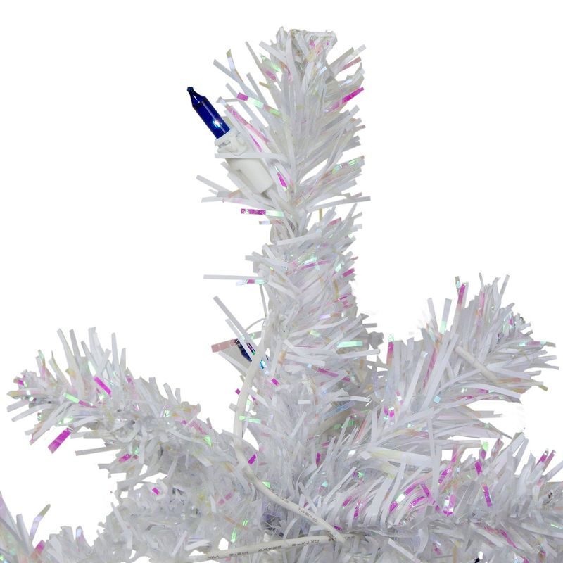 Northlight 2' Pre-Lit White Pine Artificial Christmas Tree - Blue Lights, 4 of 6
