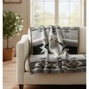 Flame Black Tapestry Throw – Artistic Woven Cotton Rayon 50x60 inch by Manual Woodworkers and Weavers - 3 of 3