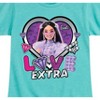 Girls' - Barbie - Love Extra Heart Fitted Short Sleeve Graphic T-Shirt - 2 of 4