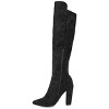 Journee Collection Womens Dominga Block Heel Knee High Boots - 2 of 4