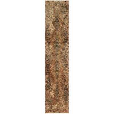 Oriental Weavers Andorra 6845D Gold/ Brown Indoor Area Rug - 2'6" x 12'