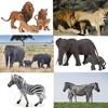14-Piece Safari Animal Figurines Set - Realistic Lion & Elephant Toys for Educational Play - 2 of 4