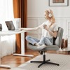 MAYEERTY Criss Cross Legged Chair, Armless Office Desk Wide Seat No Wheels, Swivel Height Adjustable Comfy - 4 of 4