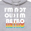 Men's - Instant Message - I'm Not Old I'm Retro Graphic Fleece Pullover Hoodie - 2 of 4