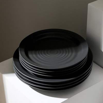 Orbit Stoneware Dinnerware Set - Charcoal - Thumbnail 4