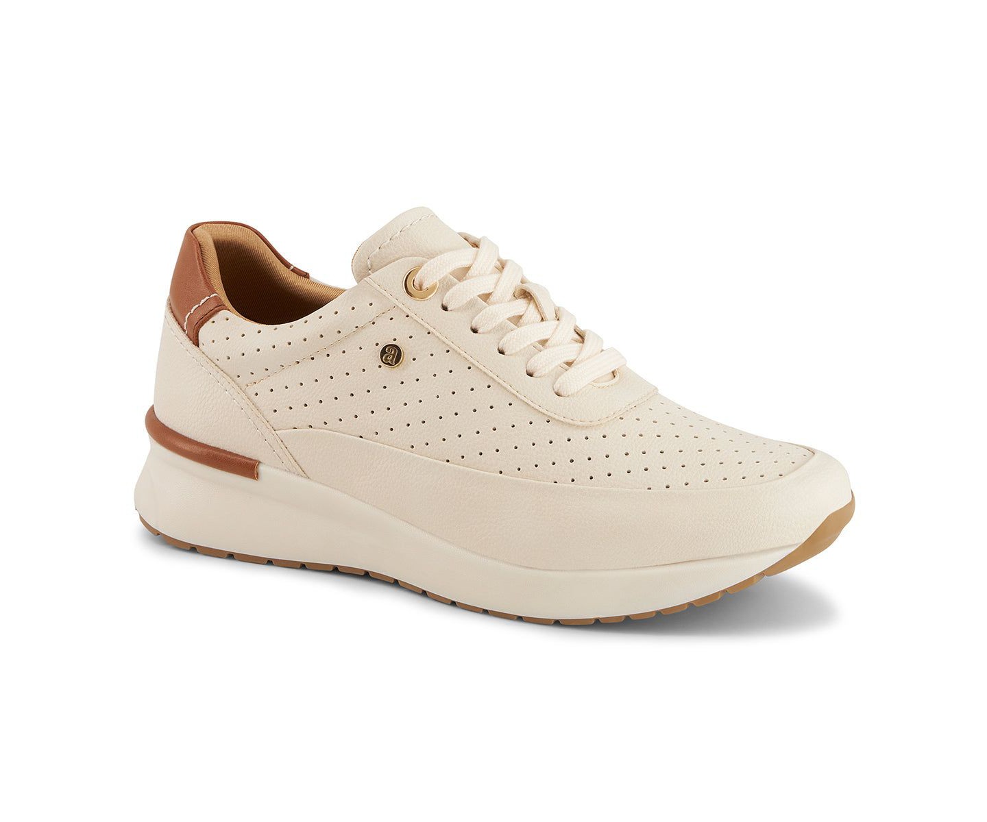 Женские кроссовки Andrea Casual Sneakers 87276, Beige, 7, цвет: Бежевый — фото 1