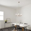 Crosby 22.25" 5 Light Chandelier Clear Glass Chrome - 4 of 4