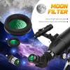 UBSSO Professional 80mm Diameter 600mm Telescope for Adults,Astronomical Observation with Tripod, Phone Bag,Best Christmas & Birthday Gift,Black - 4 of 4