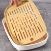 coucheta Rabbit Litter Box Toilet, Guinea Pig Training Litter Pan Pet Toilet Puppy Rabbit Potty Tray Plastic Small Animals - 3 of 4