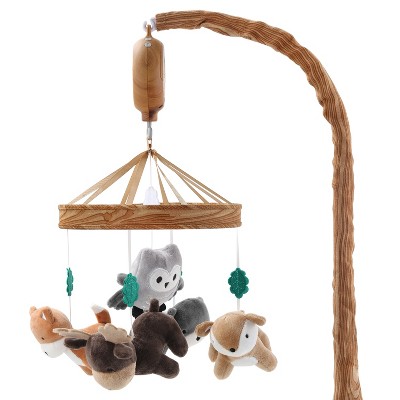 The Peanutshell Whimsical Woodland Baby Musical Crib Mobile : Target