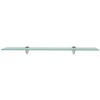 vidaXL Floating Shelves 2 pcs Glass 27.6 in.x3.9 in. 0.3 in. - 3 of 4