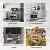 Winado 24 x 14 in. Stainless Steel Table with 2 Shelves - 4 of 4