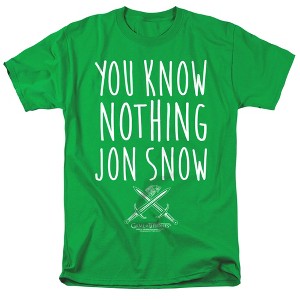 Game Of Thrones You Know Nothing Jon Snow Adult T-Shirt - 1 of 4