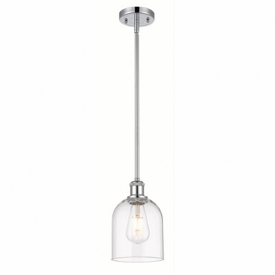 Bella - 1 Light Stem Hung Mini Pendant In Industrial Style-9.5 Inches Tall and 5.5 Inches Wide