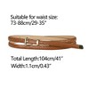 Allegra K Women's Skinny Embossed Faux Leather Alloy Pin Buckle Jeans Dresses Pants Belt - 3 of 4