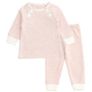 Cozeeme Modal Baby Girls Layette T-Shirt and Jogger Pants Play Set Outfit Newborn to Infant - 1 of 4