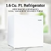 Igloo IRF16WH6A 1.6 Cu. Ft. Single Door Refrigerator with Freezer, White - 2 of 4