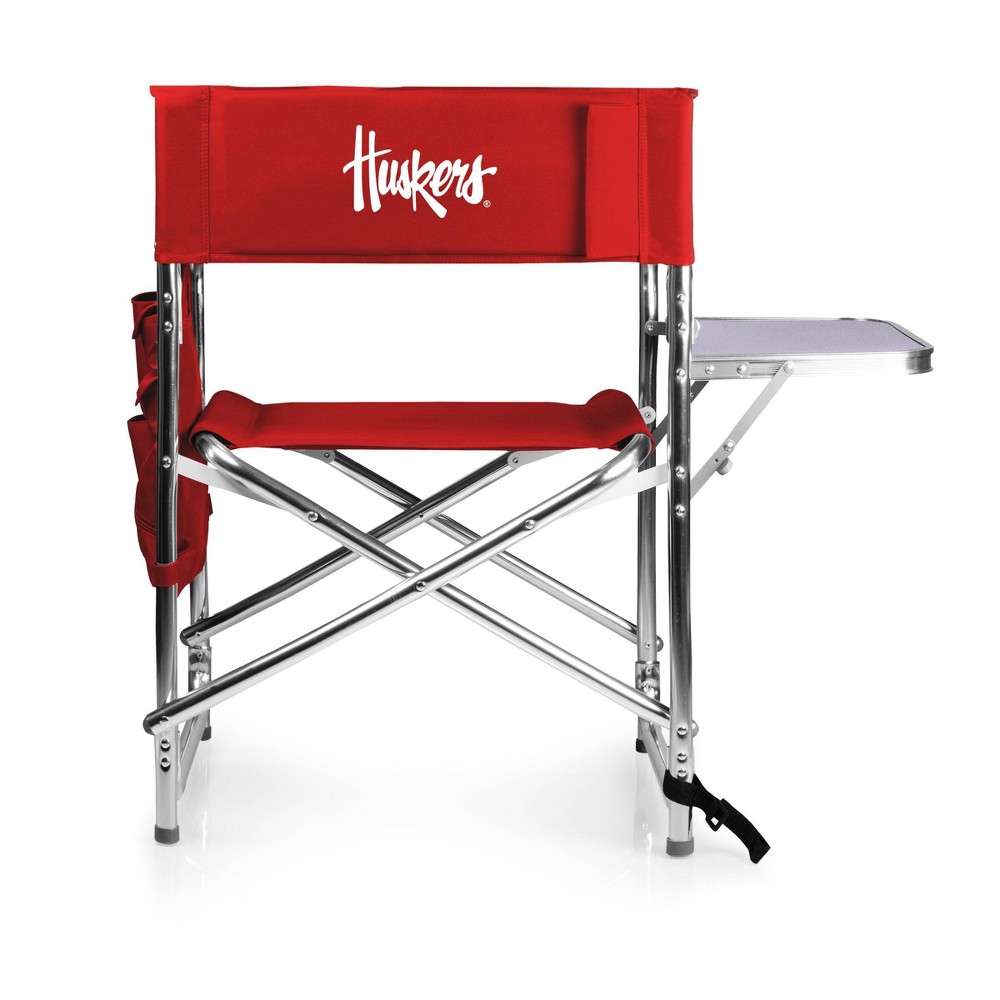 NCAA Nebraska Cornhuskers Portable Camp Chair with Side Table