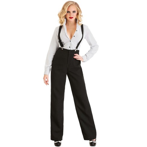 HalloweenCostumes X Large Women 1920s Business Lady Costume Black White