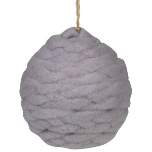 Northlight Gray Knit Christmas Ball Ornament 3.25" (80 mm) - 1 of 4
