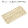 Unique Bargains Bamboo Skewers Sticks Natural Wooden Cocktail Picks 450 Pcs - 3 of 4