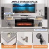 70" Fireplace TV Stand with 36" Electric Fireplace, 12 Colors LED Lights, 750w/1500w Tv Stand with Fireplace - 4 of 4