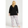 Avenue Women's Plus Size Fa La La Sleep Top - 3 of 4