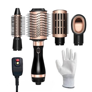 SKIMI Hair Dryer Brush, Hot Air Brush in One with Oval Barrel, Round Brush Hair Dryer Set for Straighting/Drying/Curling, Blow Dryer Brush with Comb - 1 of 1
