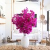 Nearly Natural 40-in Artificial Purple Bougainvillea Arrangement with Vase - 3 of 4
