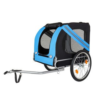 SEVOBAL Pet Strollers Large Folding Bike Trailer for Dogs All-Terrain Pet Carrier for Cycling Jogging Camping, Black, 49.21"*26.77"*36.22" - 1 of 4