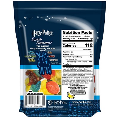 Haribo Harry Potter Stand Up Bag Gummy Candy - 9oz
