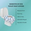 Toilet Seat Covers Disposable (6 Pack) - XL Waterproof Toilet Cover for Toddlers, Kids & Adults - Portable & Individually Wrapped - 3 of 3