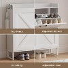 Snynuxx Shoe Cabinet Storage for Entryway, Narrow Shoe Rack Cabinet with 2 Flip Drawers, Freestanding Hidden Shoe Rack Storage Organizer - 2 of 4